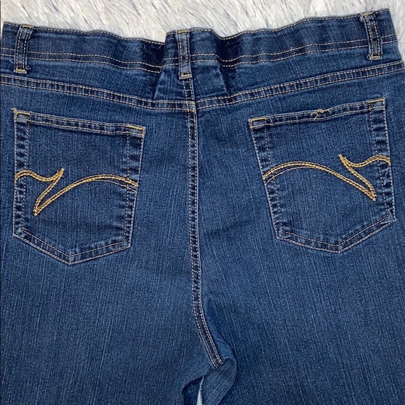Gloria Vanderbilt Stretch Waistband Blue Jeans 14 - Picture 4 of 10